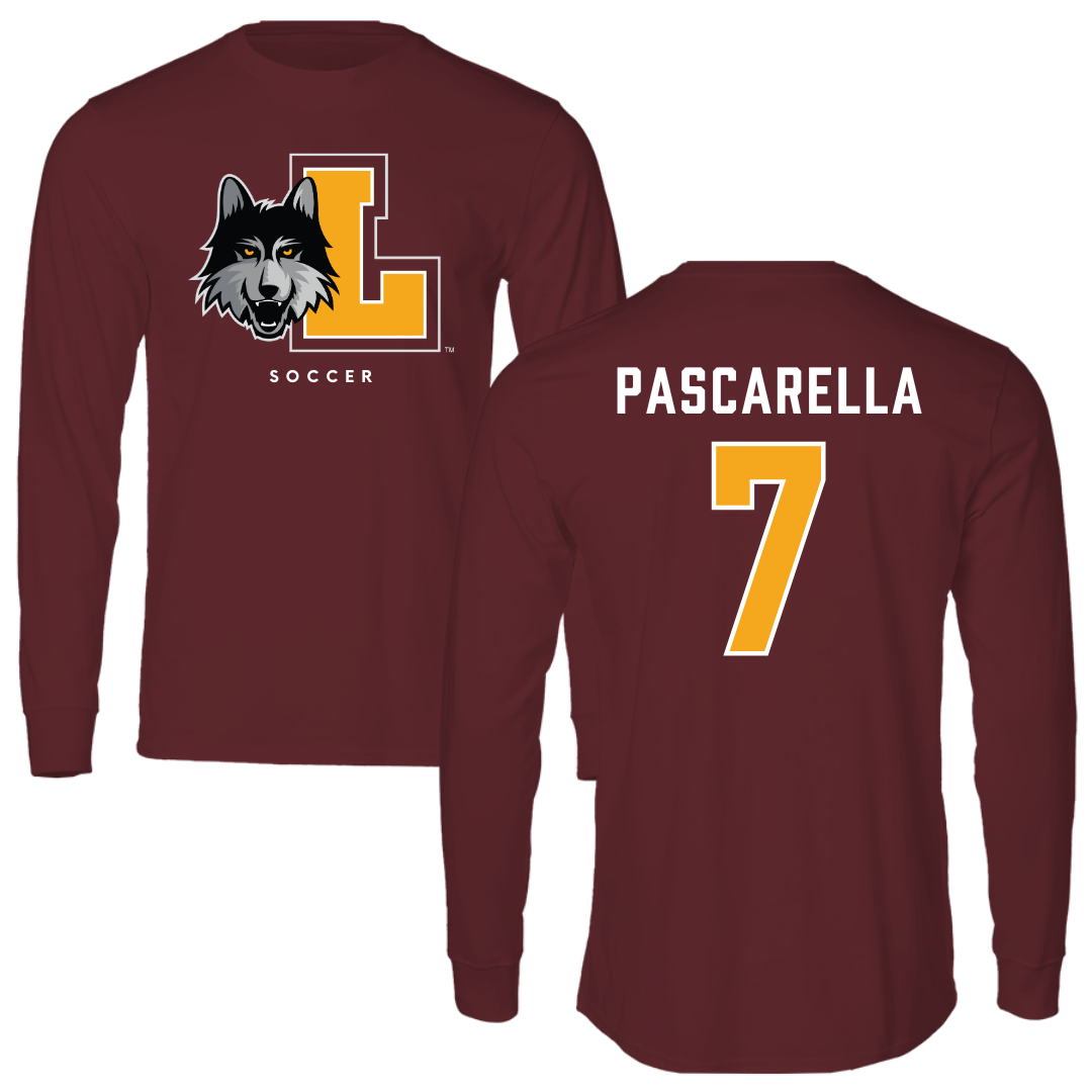 Loyola University-Chicago Soccer Maroon Mascot Long Sleeve - #7 Jordan Pascarella