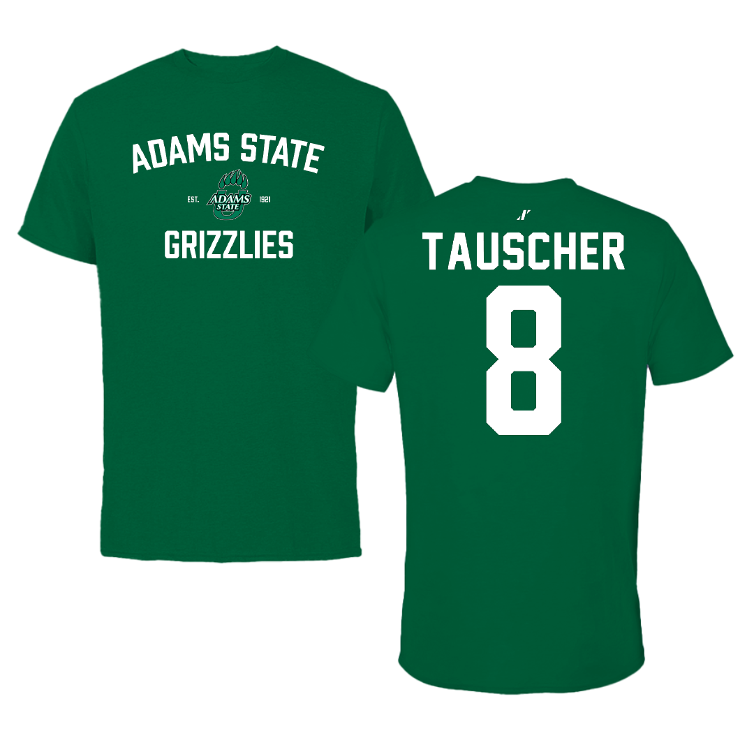 Adams State University Baseball Green General Performance Tee - #8 Ayden Tauscher