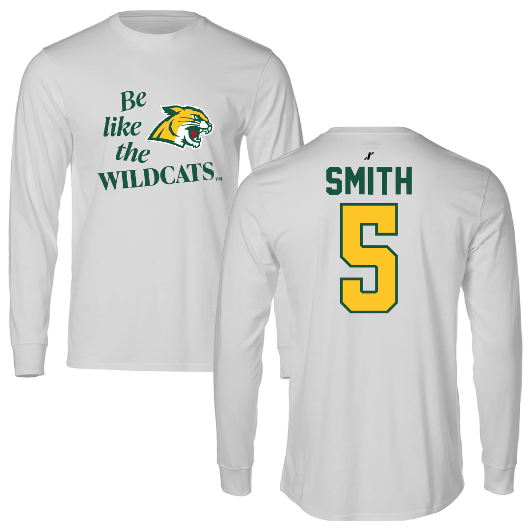 Northern Michigan University Basketball Light Gray Be Like Us Long Sleeve - #5 Carson Smith