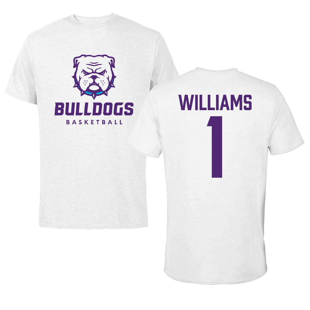 Truman State University Basketball White Tee - #1 Jakobi Williams