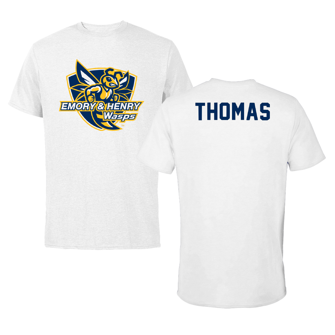 Emory & Henry College Equestrian White Performance Tee - Hailey Thomas