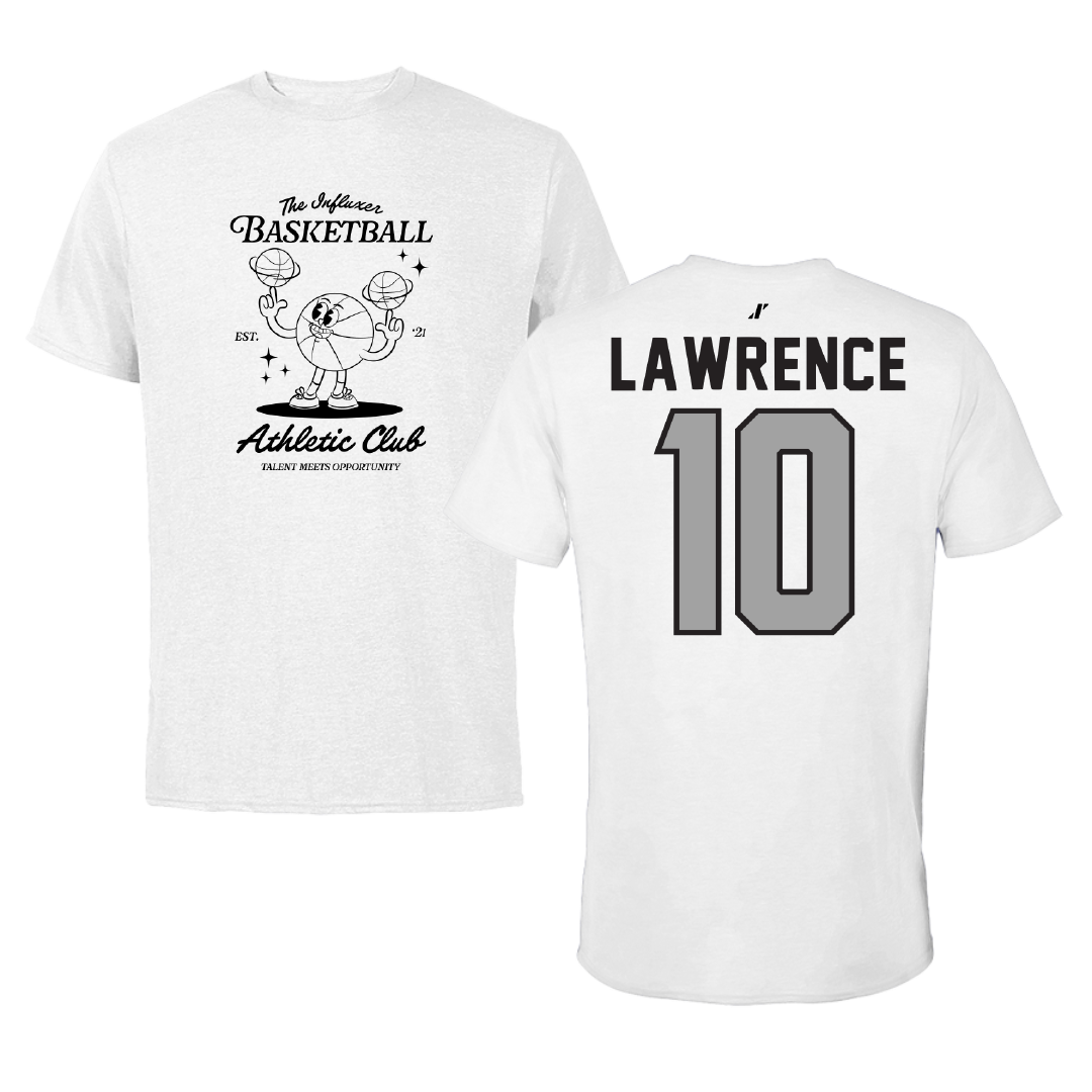Basketball White Influxer Athletic Club Tee - #10 Jaiden Lawrence