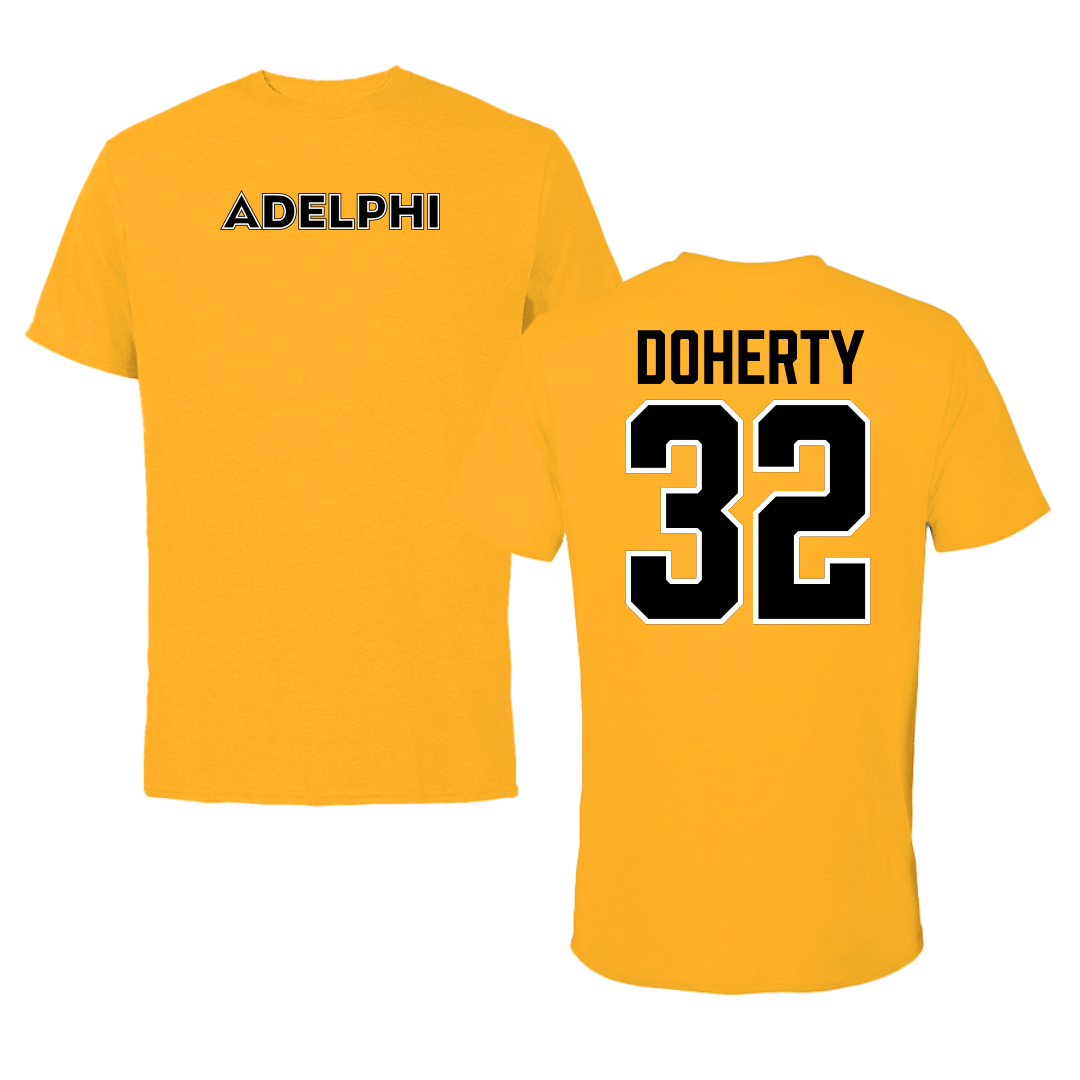 Adelphi University Lacrosse Gold Performance Tee - #32 Brian Doherty