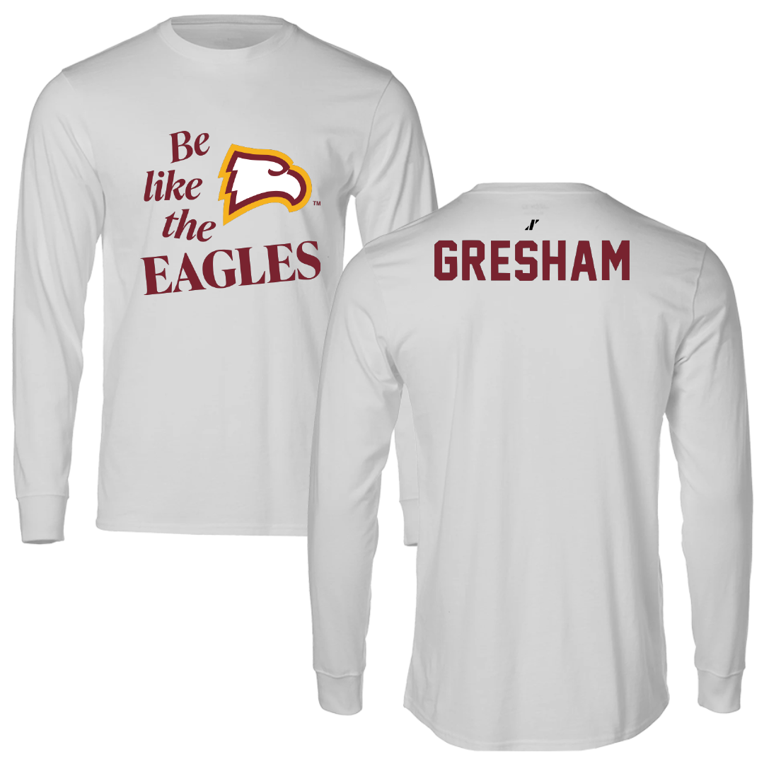 Winthrop University TF and XC Light Gray Be Like Us Performance Long Sleeve - Ian Gresham