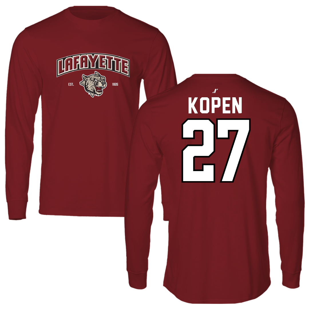 Lafayette College Lacrosse Cardinal General Long Sleeve - #27 Aidan Kopen