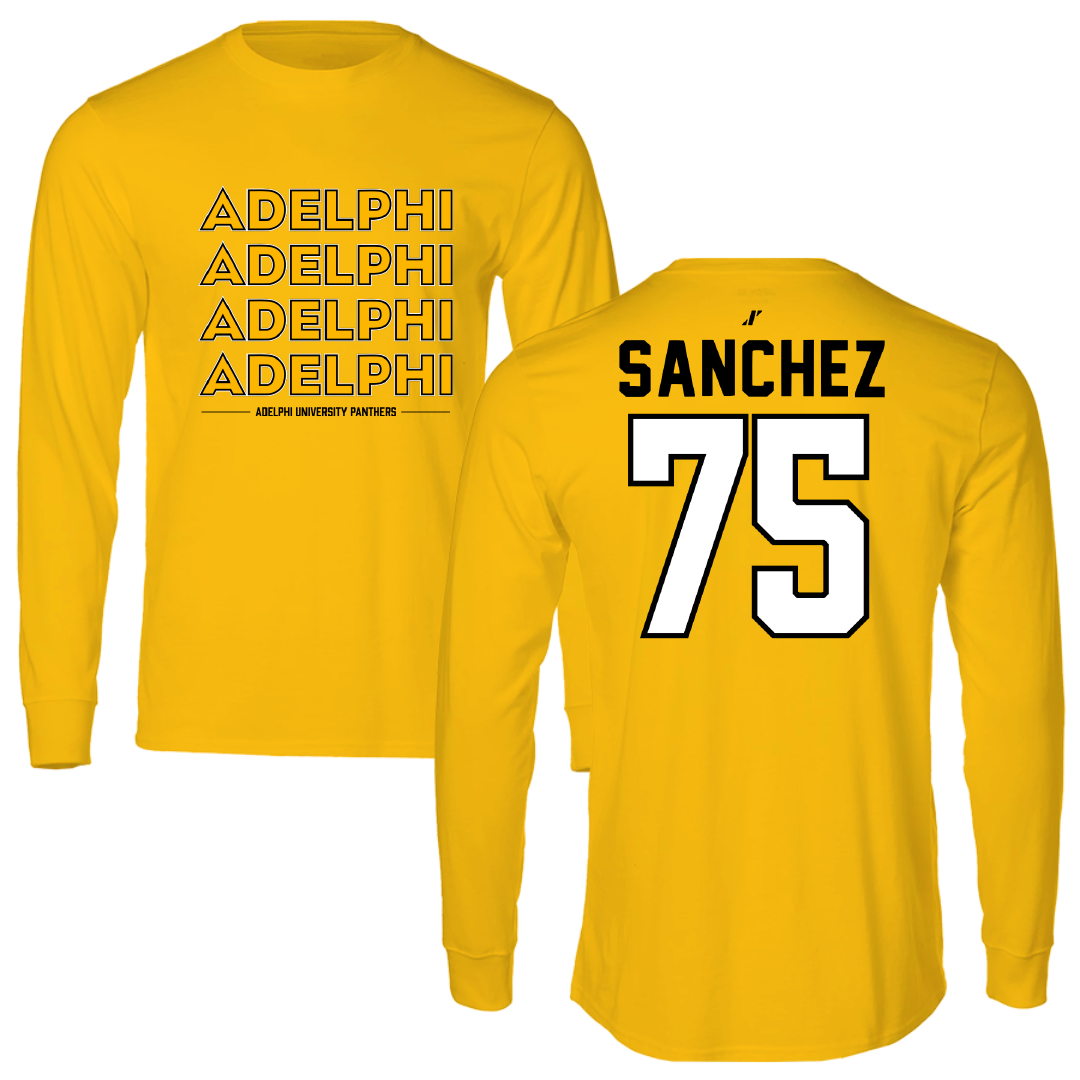 Adelphi University Bowling Gold General Long Sleeve - #75 Jillian Sanchez