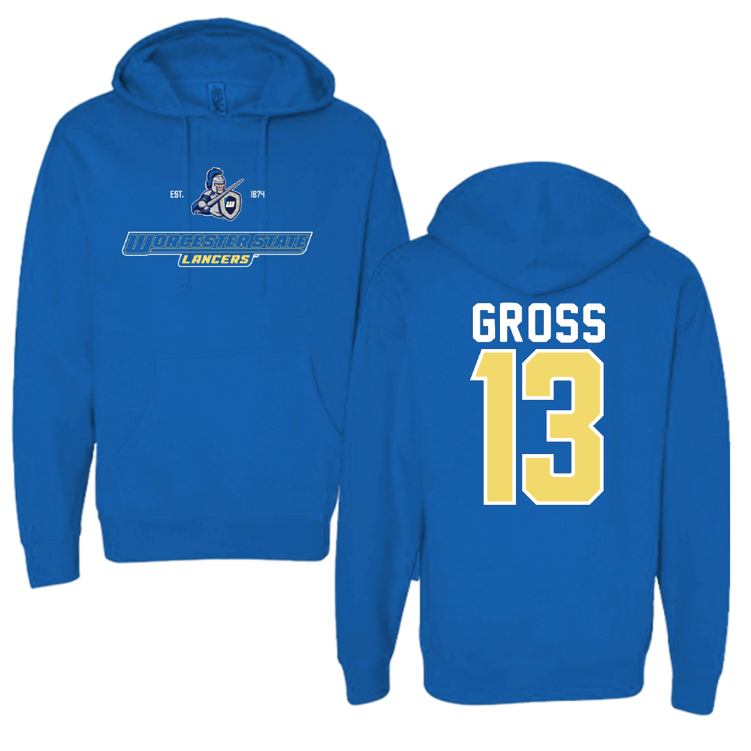 Worcester State University Volleyball Blue General Hoodie - #13 Jillian Gross