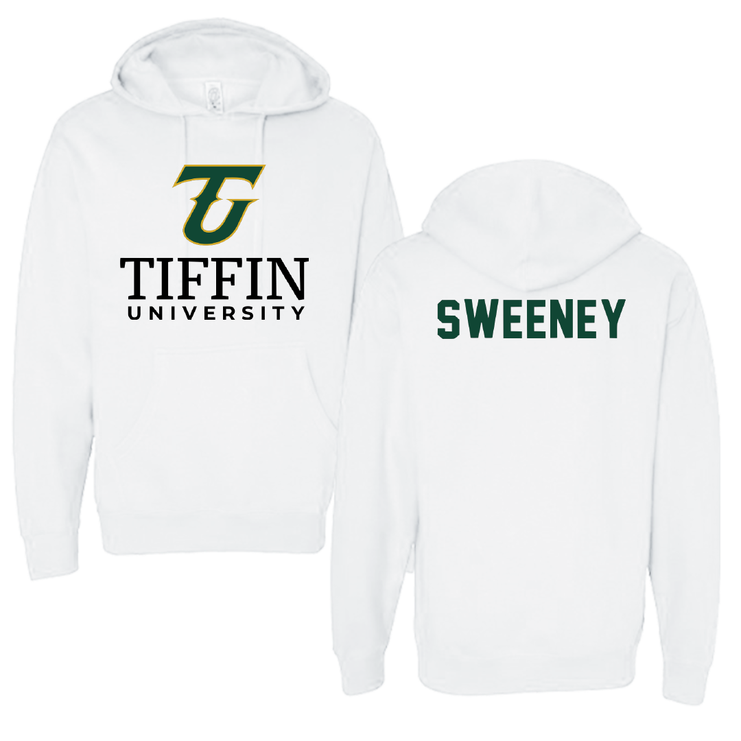 Tiffin University Wrestling White Hoodie - Dylan Sweeney