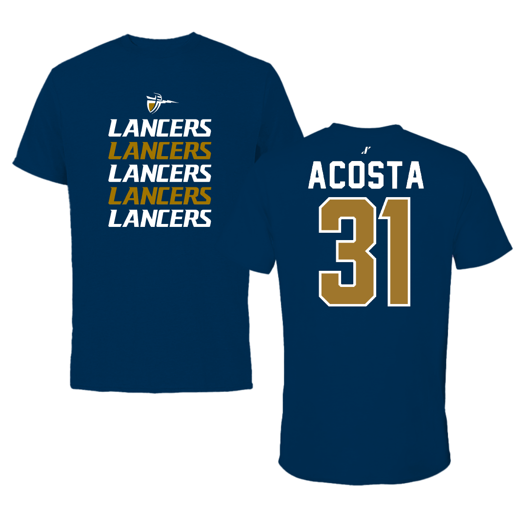 California Baptist University STUNT Navy General Performance Tee - #31 Amanda Acosta