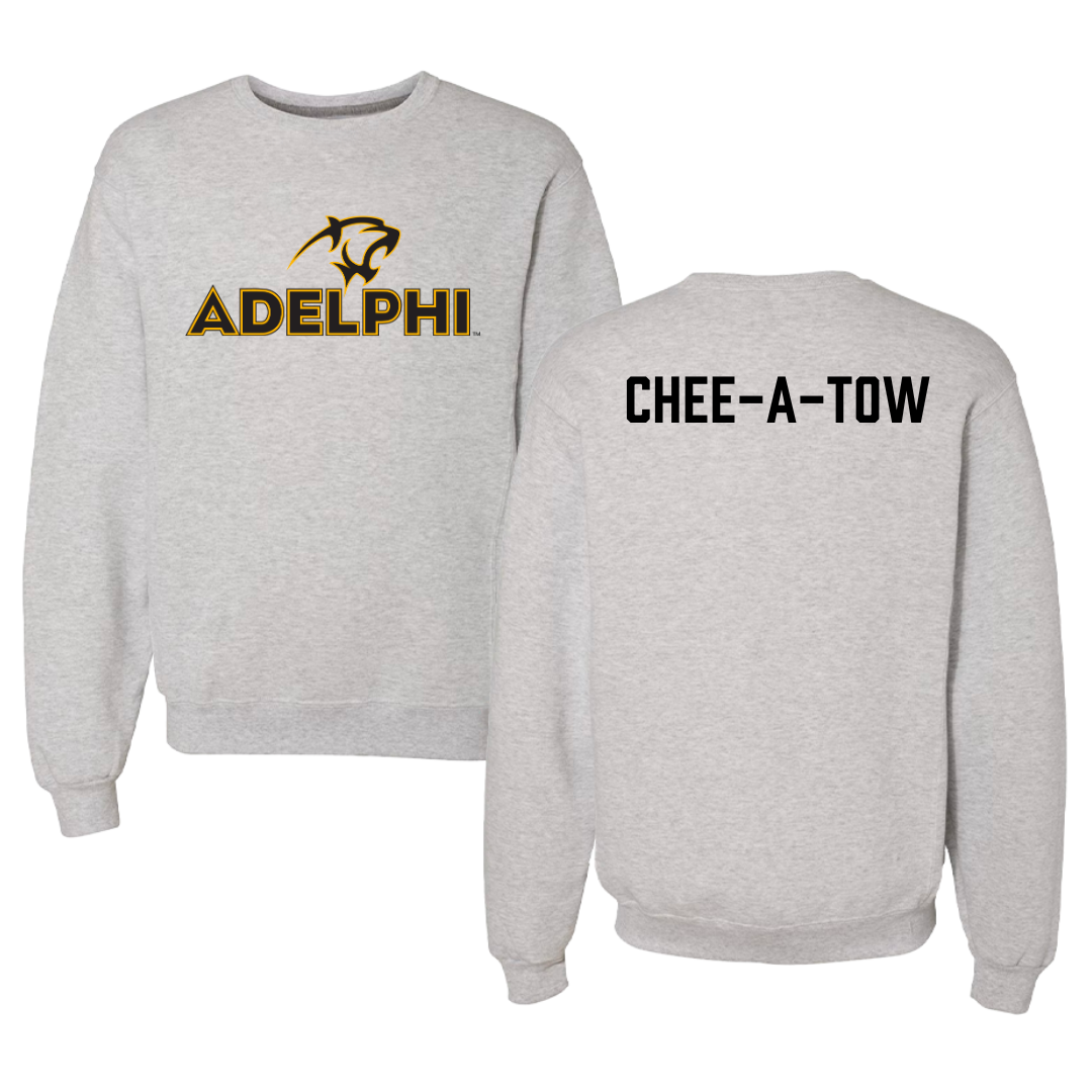 Adelphi University Swimming & Diving Gray Crewneck - Jake Chee-A-Tow