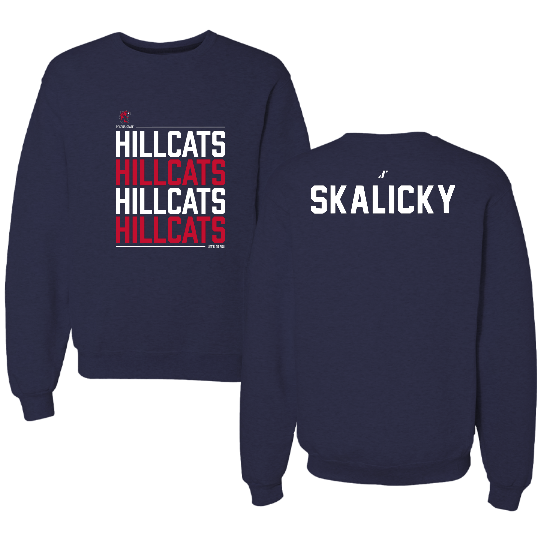 Rogers State University TF and XC Navy General Crewneck - Jillian Skalicky
