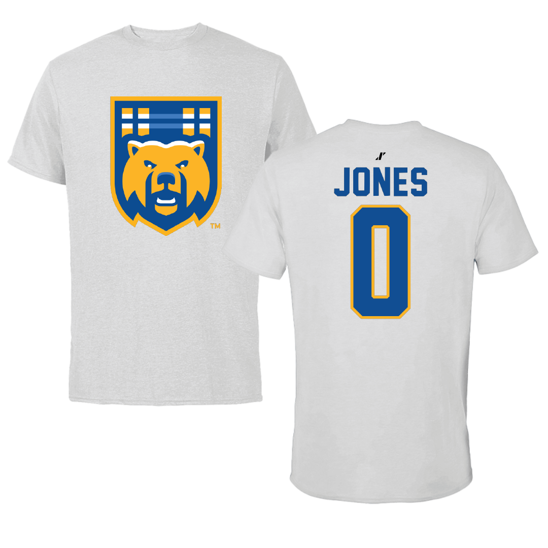 University of California-Riverside Basketball Light Gray Tee - #0 Tyler Jones