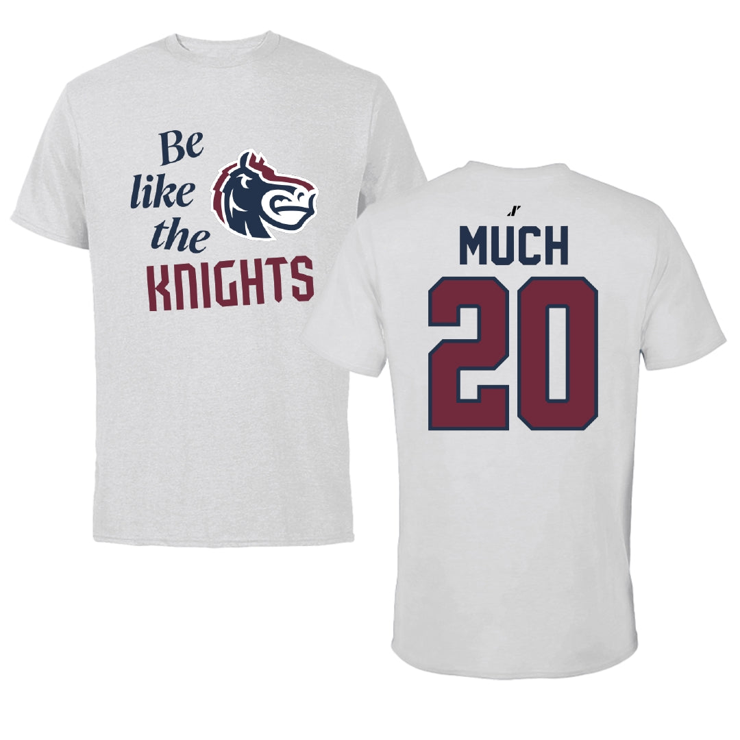 Fairleigh Dickinson University-Metropolitan Campus Volleyball Light Gray Be Like Us Tee - #20 Jessica Much