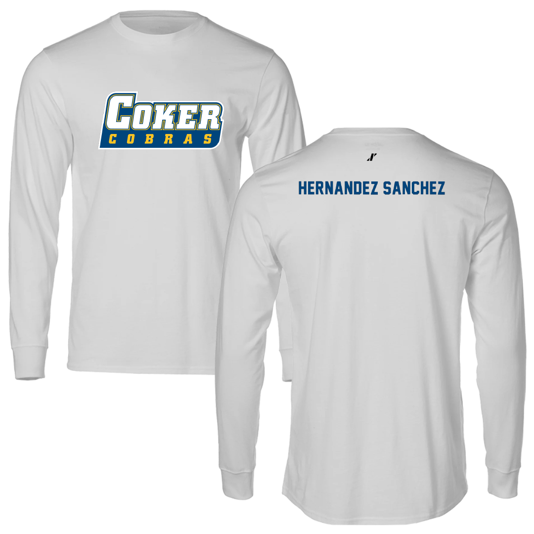 Coker University Tennis Light Gray Performance Long Sleeve - Ilona Hernandez Sanchez