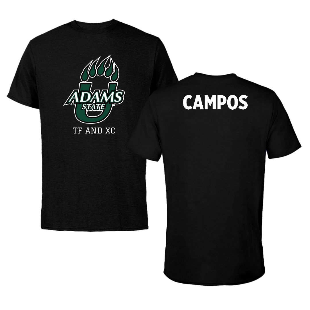 Adams State University TF and XC Black State Performance Tee - Julian Campos