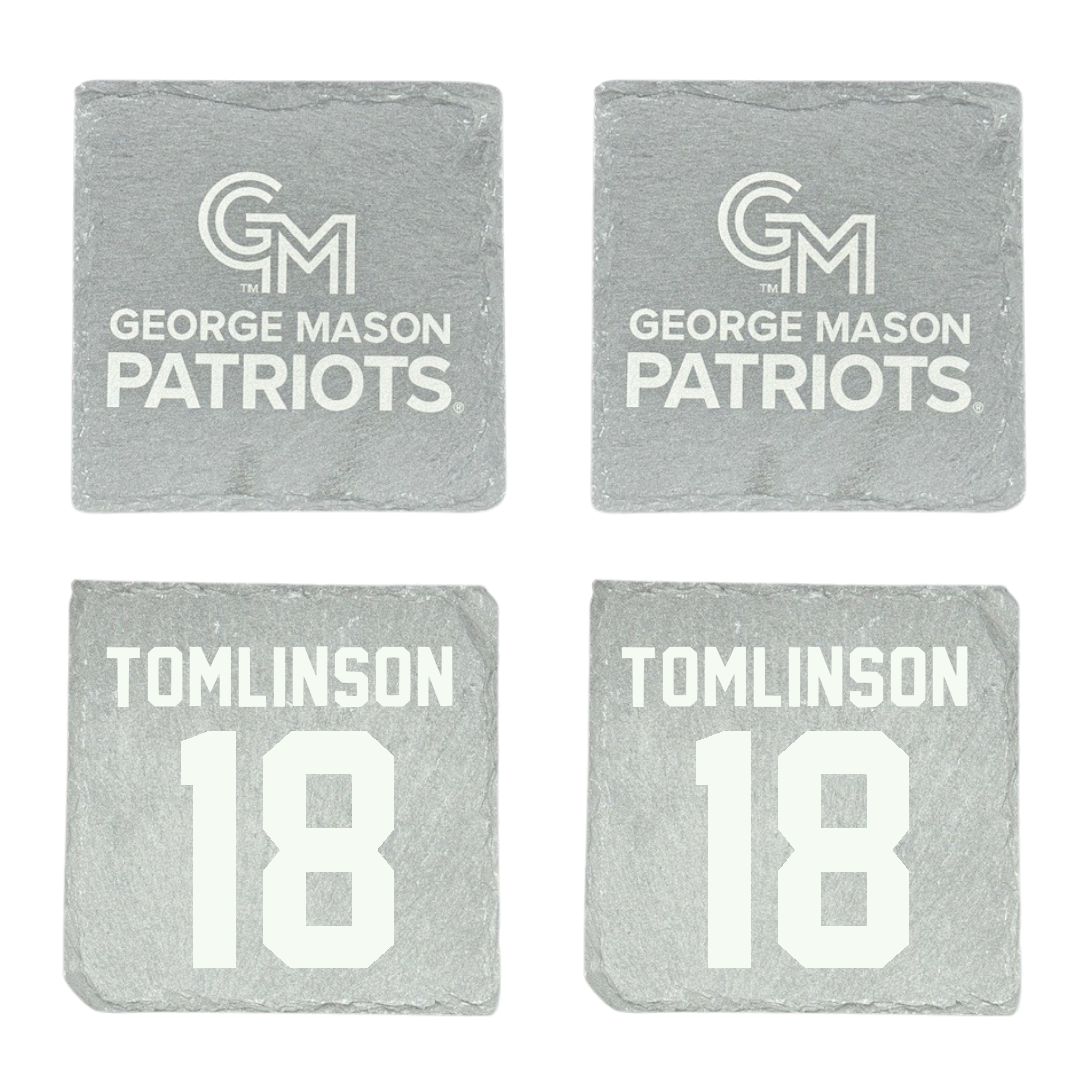 George Mason University Baseball Stone Coaster (4 Pack)  - #18 Ty Tomlinson