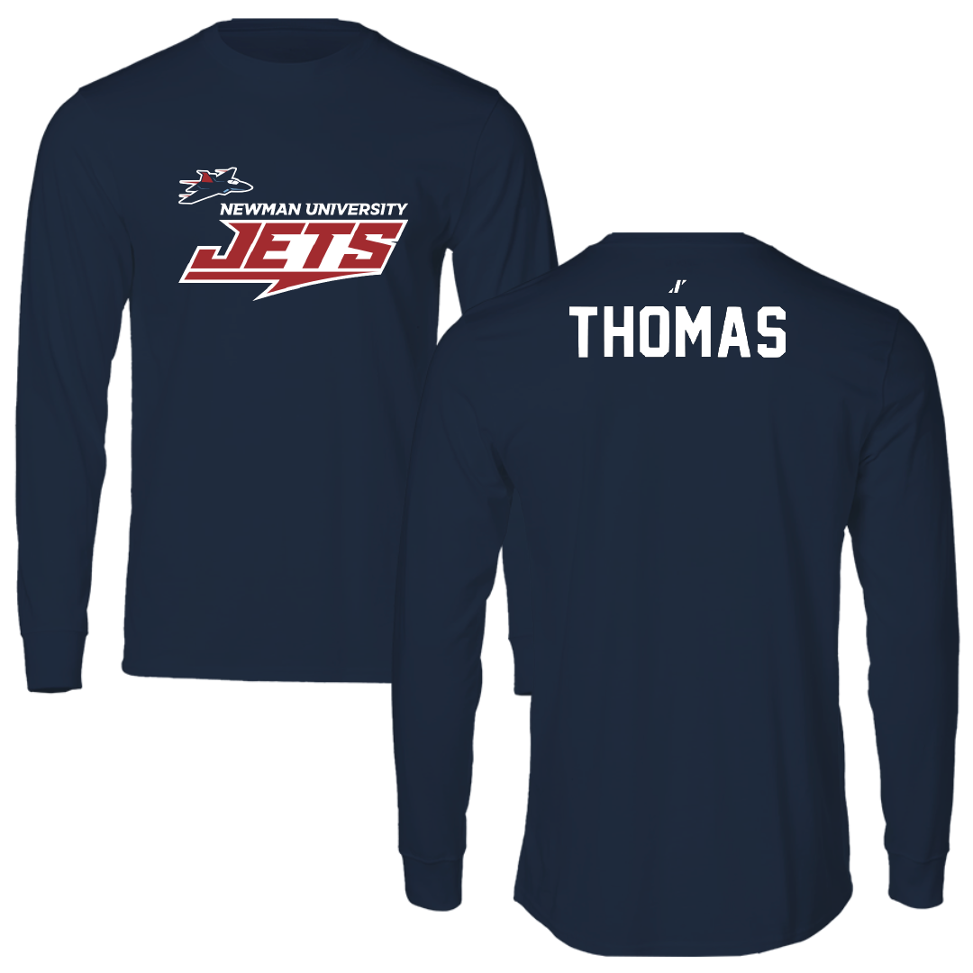 Newman University Cheer Navy General Performance Long Sleeve - Amaya Thomas