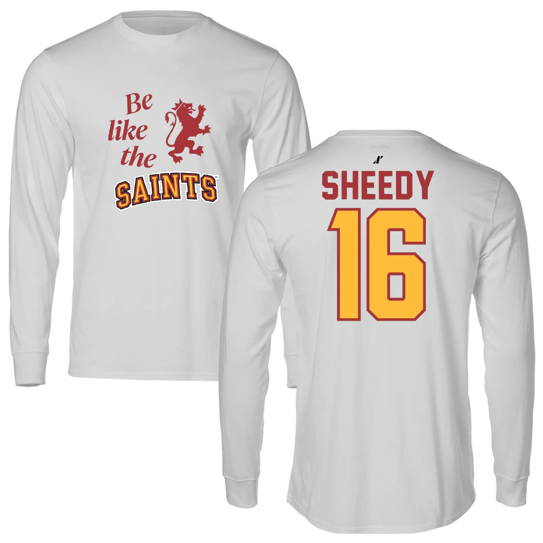 Flagler College Volleyball Light Gray Be Like Us Performance Long Sleeve - #16 Clare Sheedy