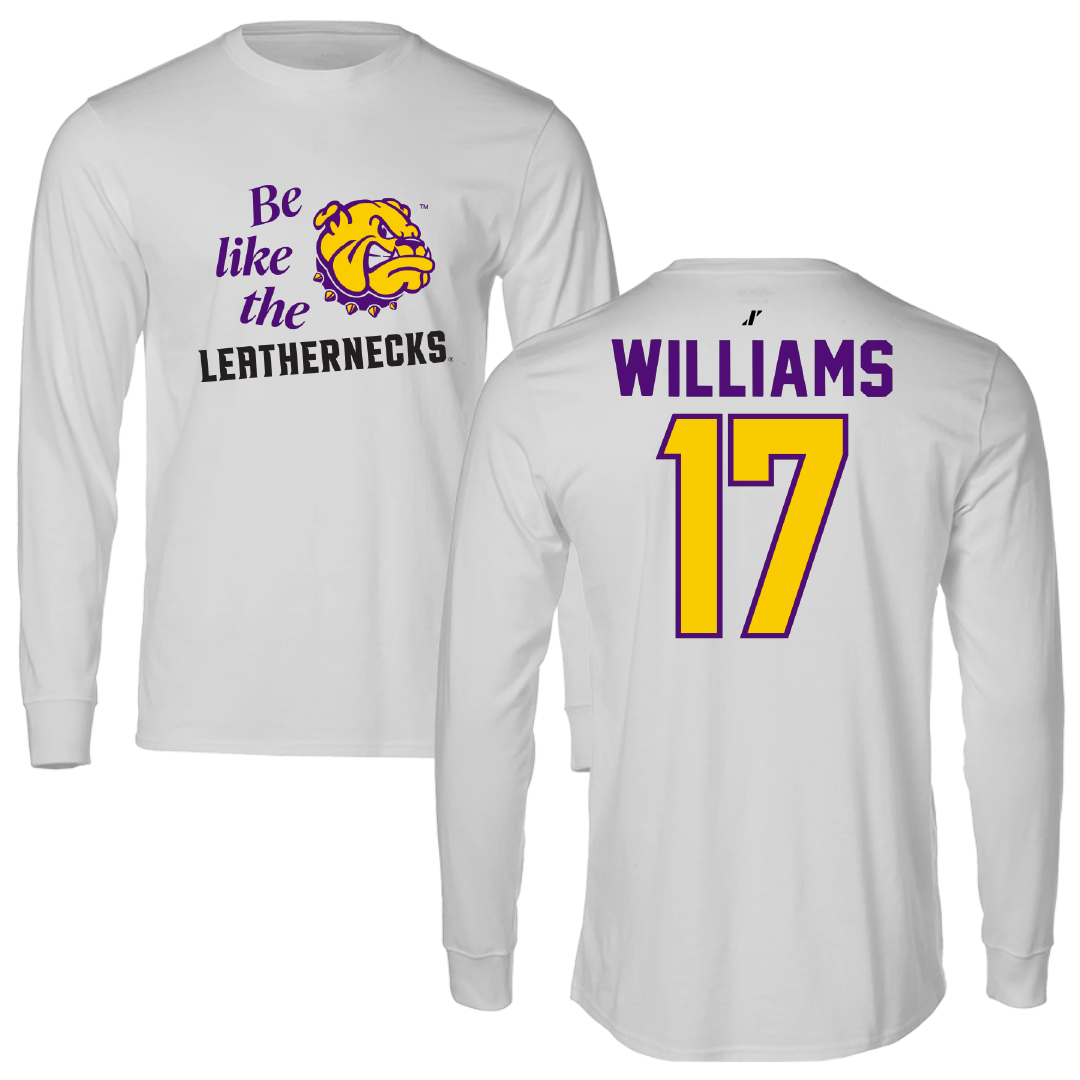 Western Illinois University Softball Light Gray Be Like Us Long Sleeve - #17 Ali Williams