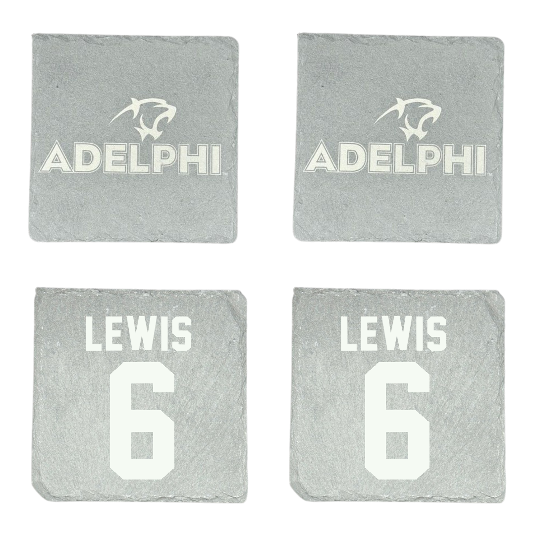 Adelphi University Lacrosse Stone Coaster (4 Pack)  - #6 Kyle Lewis