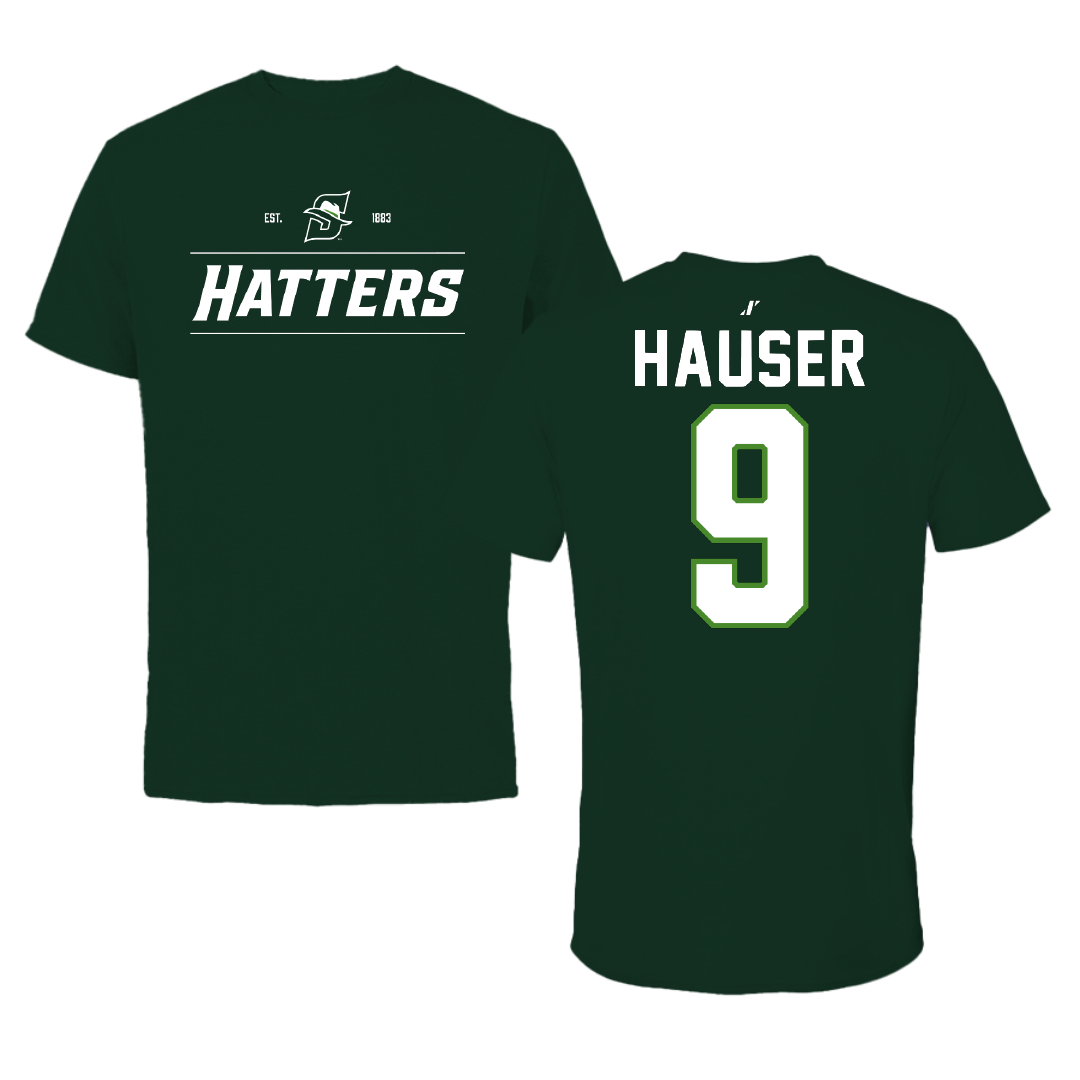 Stetson University Soccer Forest Green General Tee - #9 Maurice Hauser