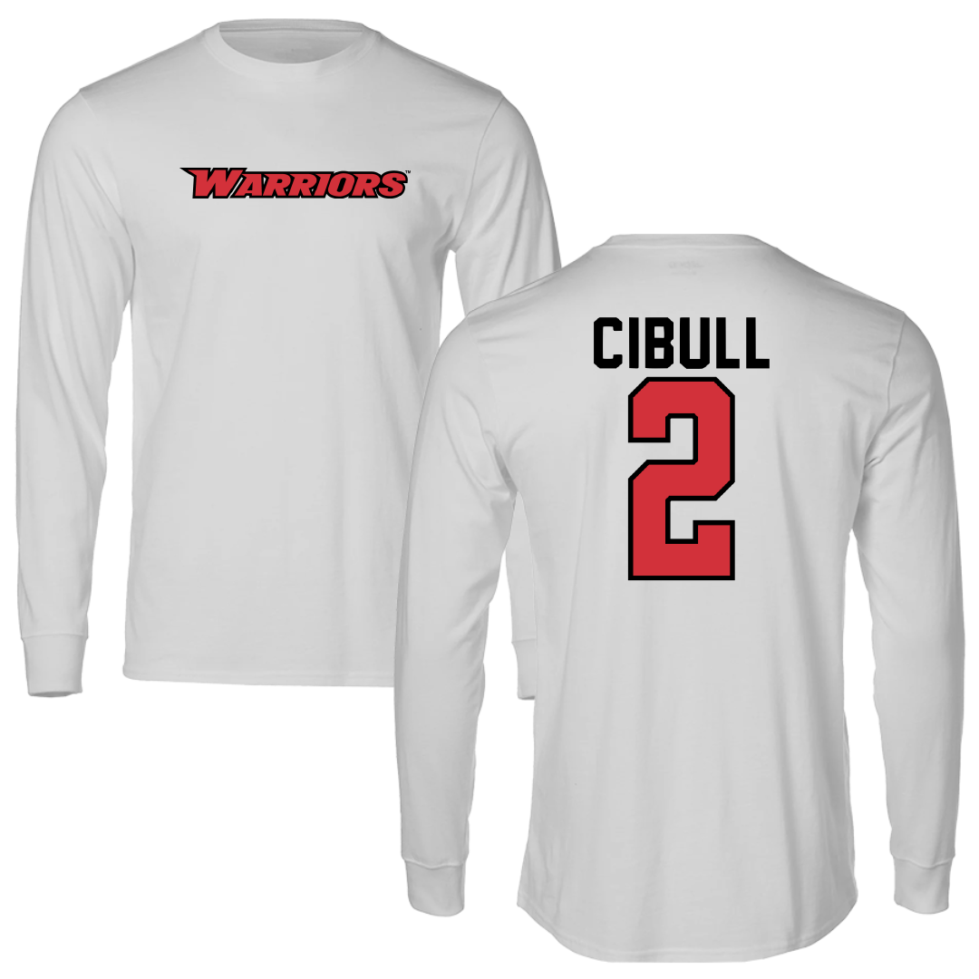 Stanislaus State Basketball Light Gray Warriors Performance Long Sleeve - #2 Jason Cibull