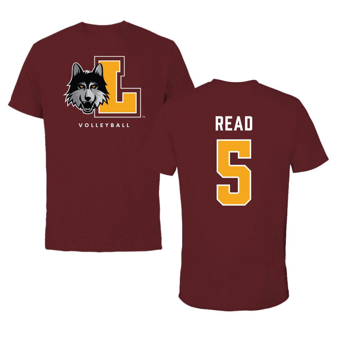 Loyola University-Chicago Volleyball Maroon Mascot Tee - #5 Jake Read