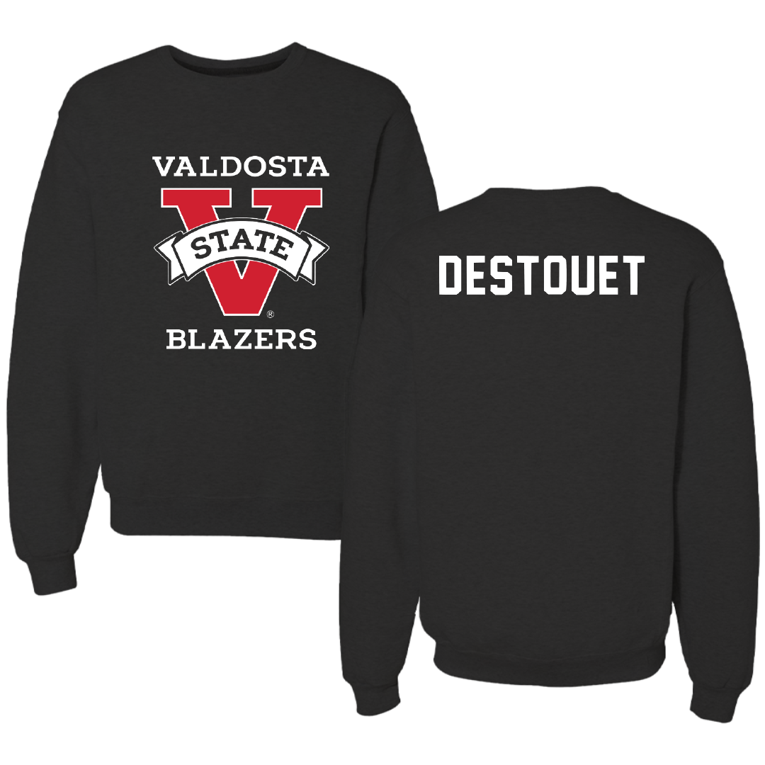 Valdosta State University Tennis Black Crewneck - Edgar Destouet