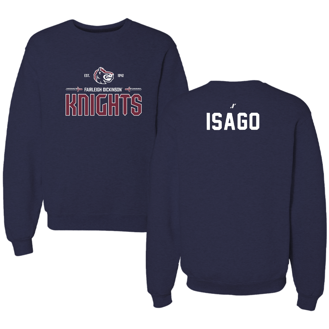 Fairleigh Dickinson University-Metropolitan Campus Tennis Navy General Crewneck - Namie Isago