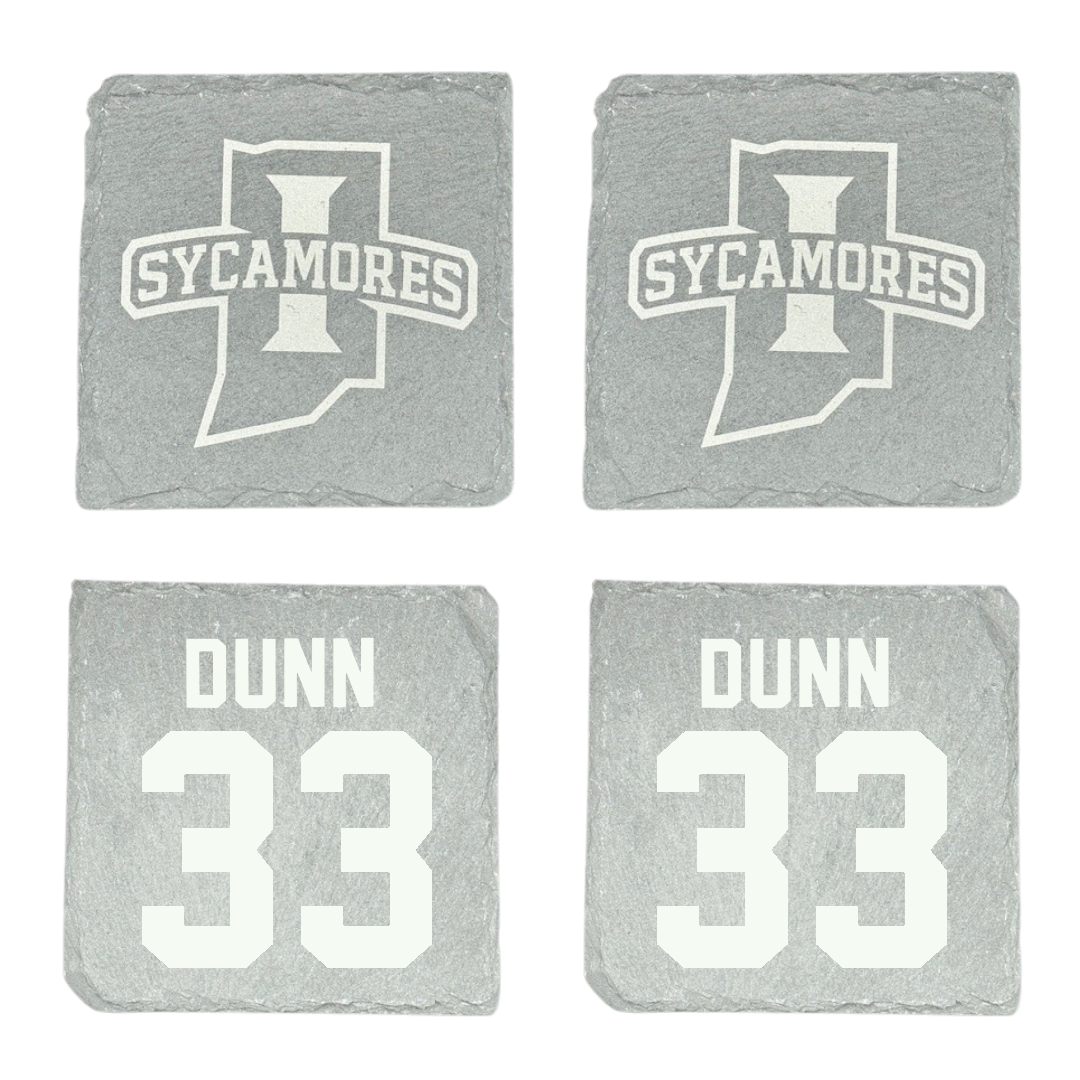 Indiana State University Football Stone Coaster (4 Pack)  - #33 Carson Dunn