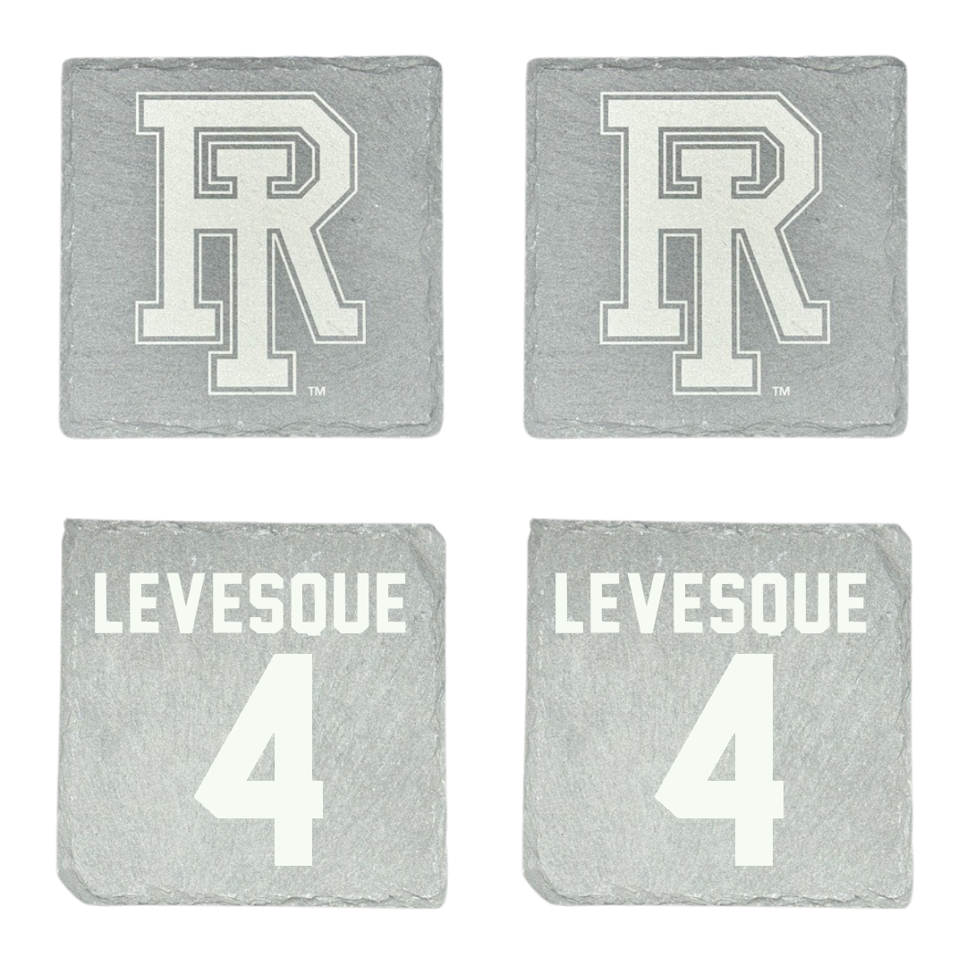 University of Rhode Island Baseball Stone Coaster (4 Pack)  - #4 Trystan Levesque