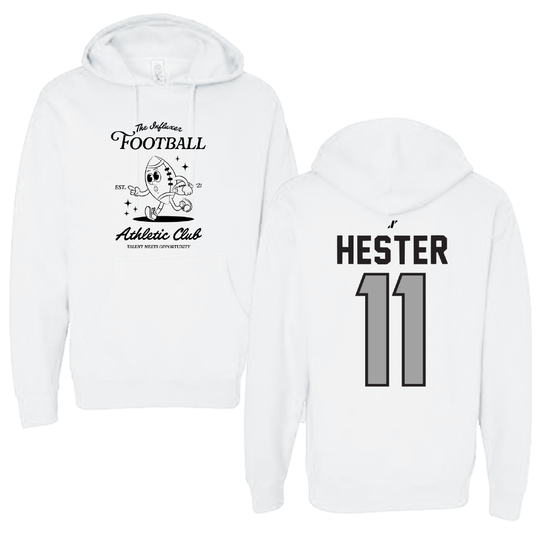 Football White Influxer Athletic Club Hoodie - #11 Kunta Hester