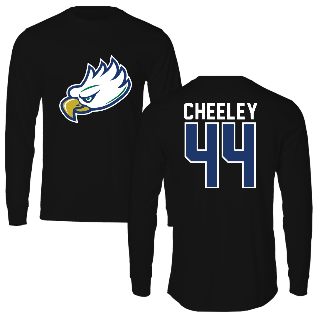 Florida Gulf Coast University Baseball Black Performance Long Sleeve - #44 Dylan Cheeley