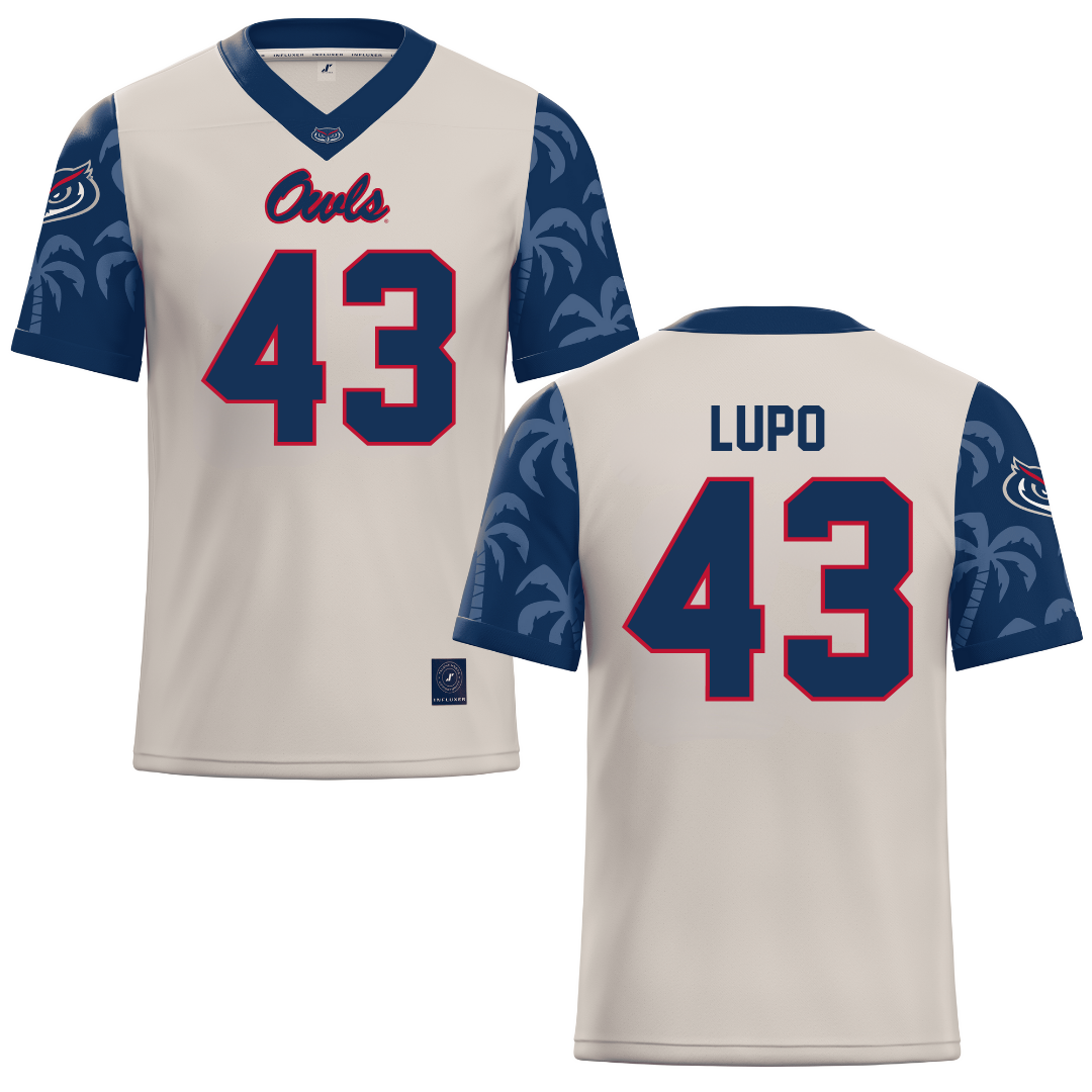 Florida Atlantic University Sand Football Jersey - #43 Logan Lupo