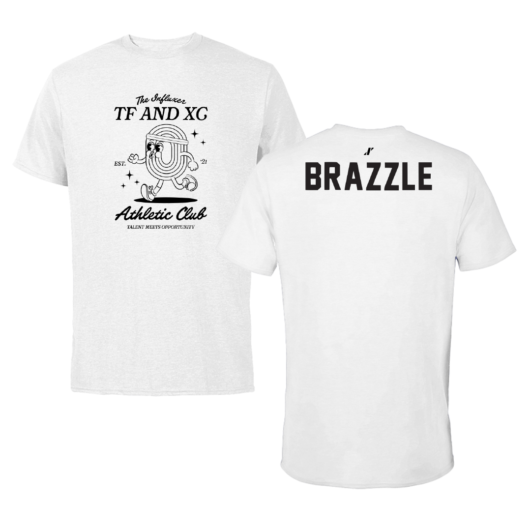 TF and XC White Influxer Athletic Club Tee - Kovin Brazzle