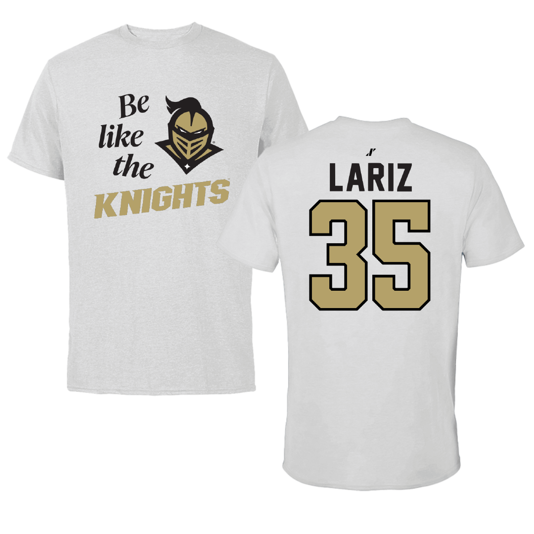 University of Central Florida Baseball Light Gray Be Like Us Performance Tee - #35 Anthony Lariz