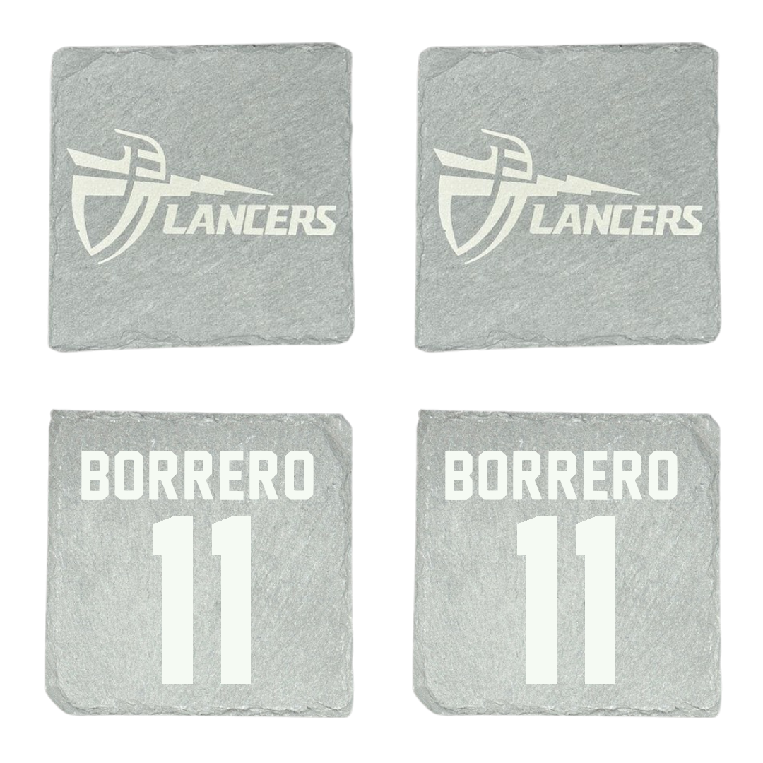 California Baptist University Soccer Stone Coaster (4 Pack)  - #11 Luis Borrero
