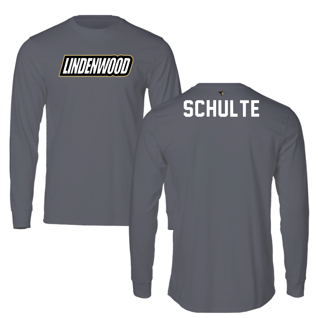 Lindenwood University Cheer Dark Gray Performance Long Sleeve - Ava Schulte