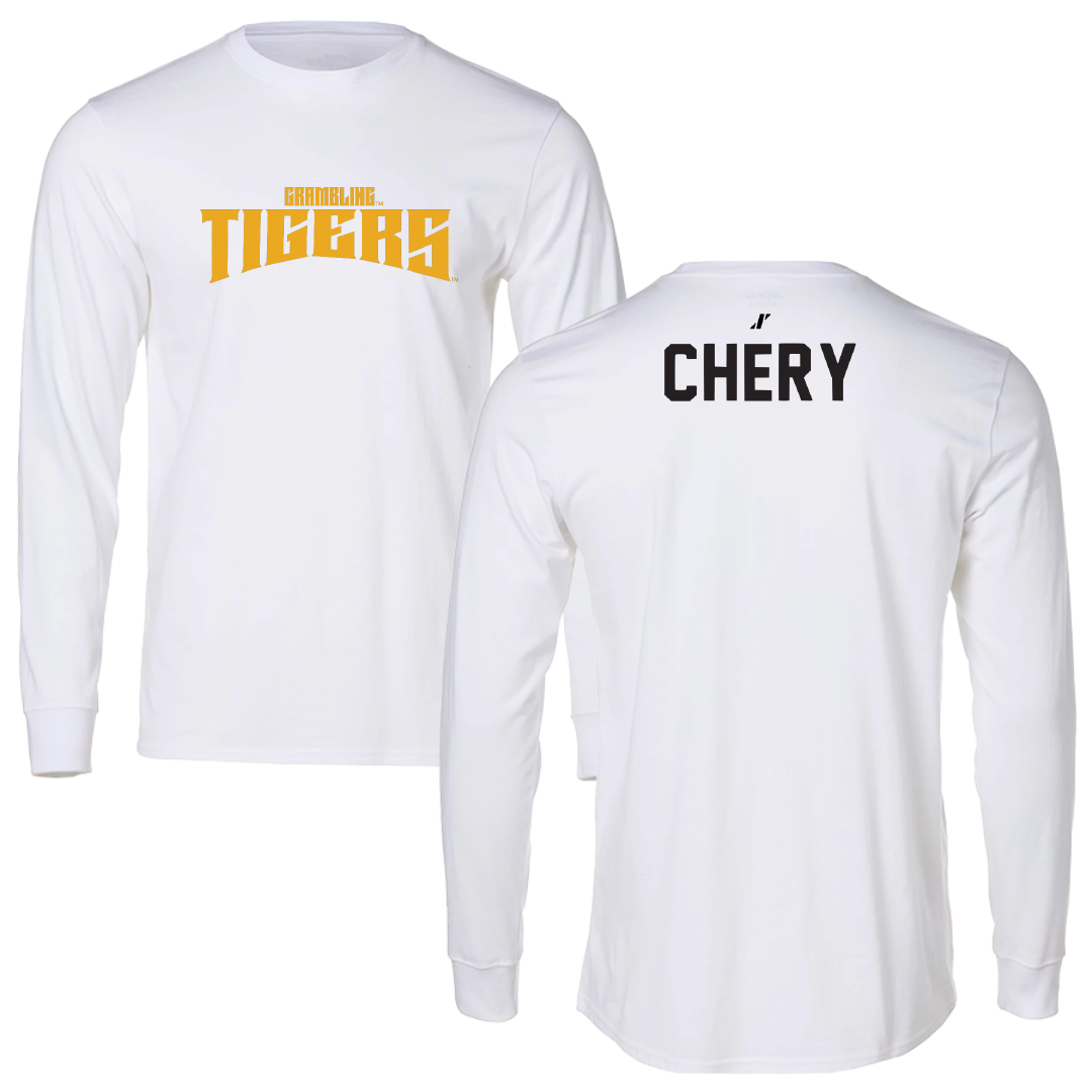 Grambling State University TF and XC White Classic Performance Long Sleeve - Quincy Chery