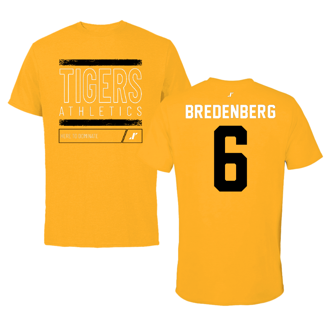Fort Hays State University Soccer Gold Dominate Tee - #6 Jordyn Bredenberg