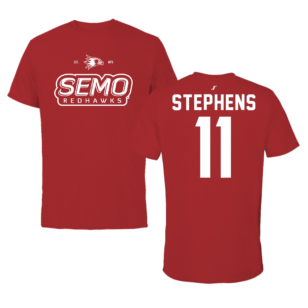 Southeast Missouri State University Basketball Canvas Red General Tee - #11 Abby Stephens