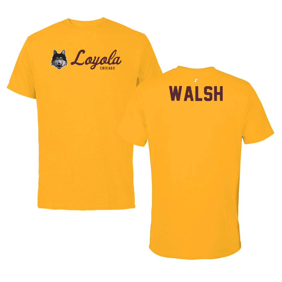 Loyola University-Chicago Golf Gold General Tee - Zach Walsh