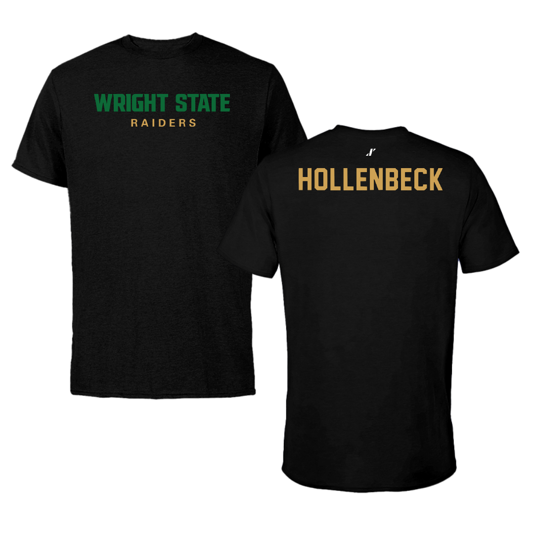 Wright State University Golf Black Performance Tee - Timmy Hollenbeck