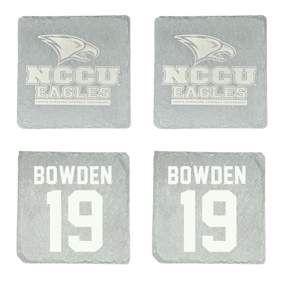 North Carolina Central University Football Stone Coaster (4 Pack)  - #19 Jaylen Bowden