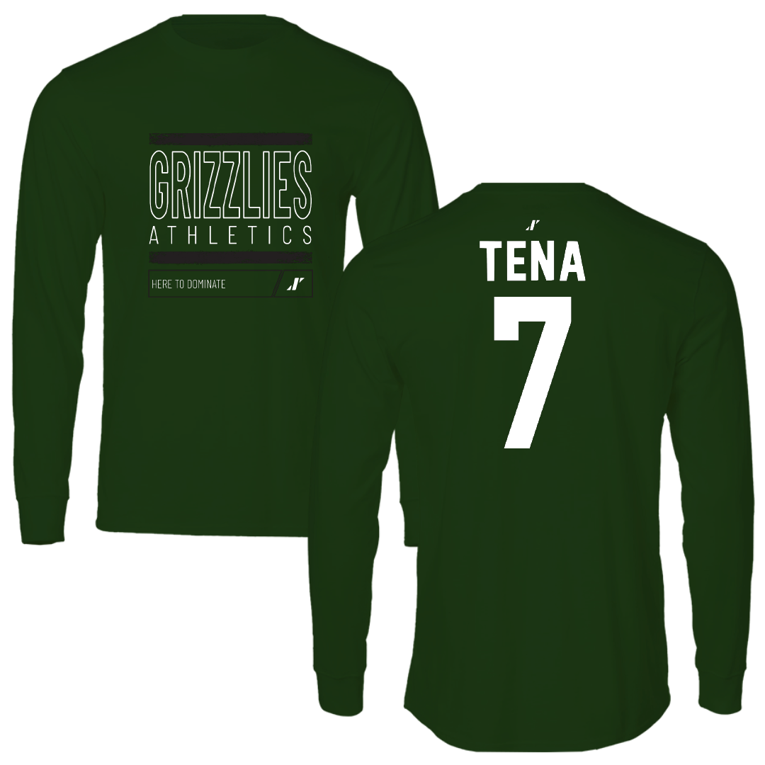 Adams State University Soccer Forest Green Dominate Long Sleeve - #7 Colette Tena