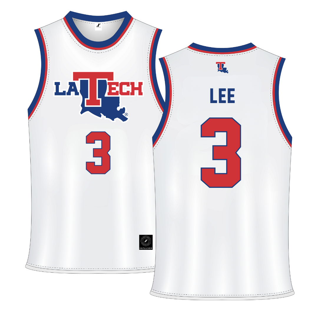 Louisiana Tech University White Basketball Jersey - #3 Robyn Lee