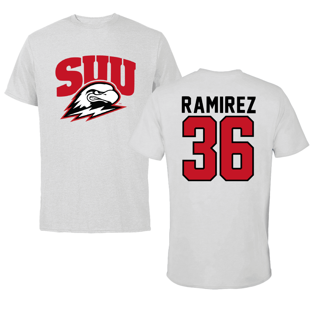 Southern Utah University Softball Light Gray Performance Tee - #36 Arianna Ramirez