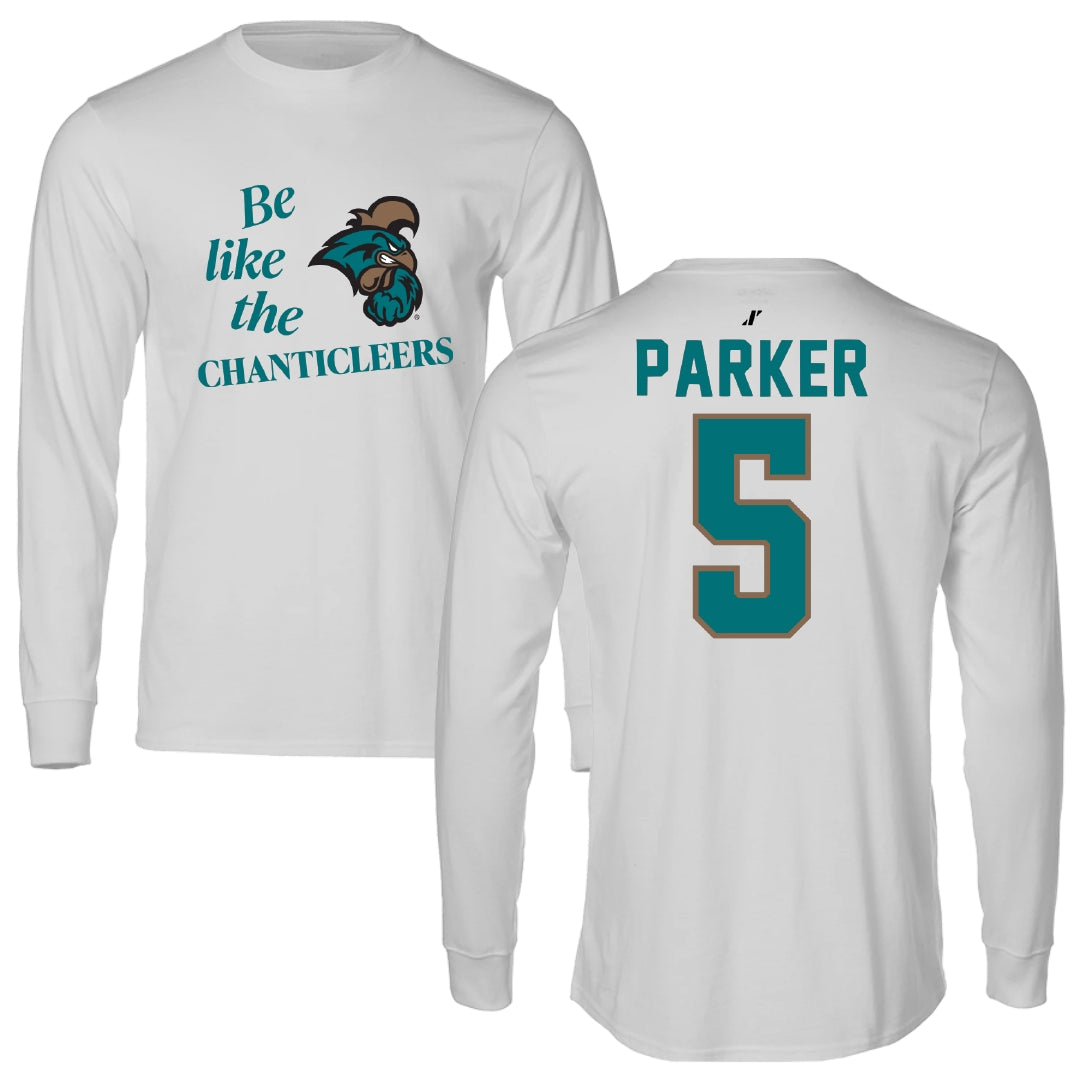 Coastal Carolina University Lacrosse Light Gray Be Like Us Long Sleeve - #5 Ella Parker