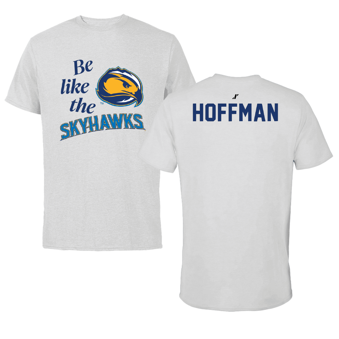 Fort Lewis College TF and XC Light Gray Be Like Us Performance Tee - Mikenna Hoffman