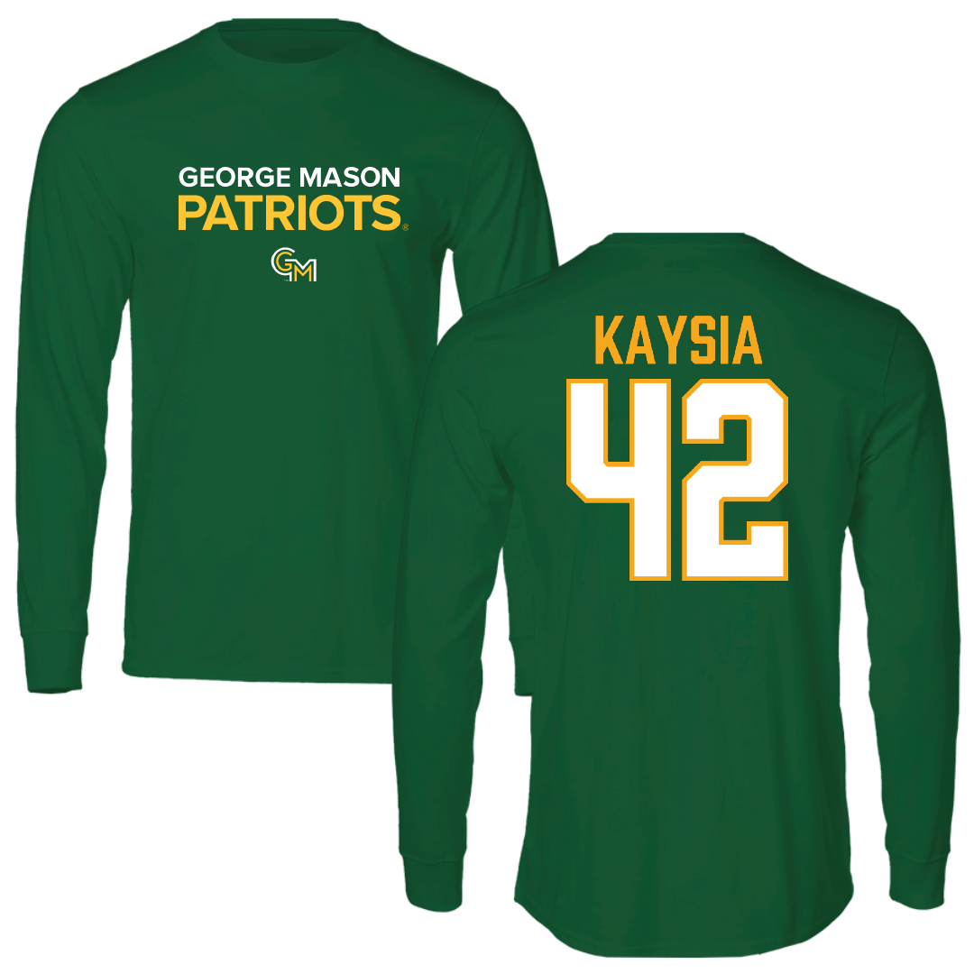 George Mason University Basketball Green Performance Long Sleeve - #42 Nalani Kaysia